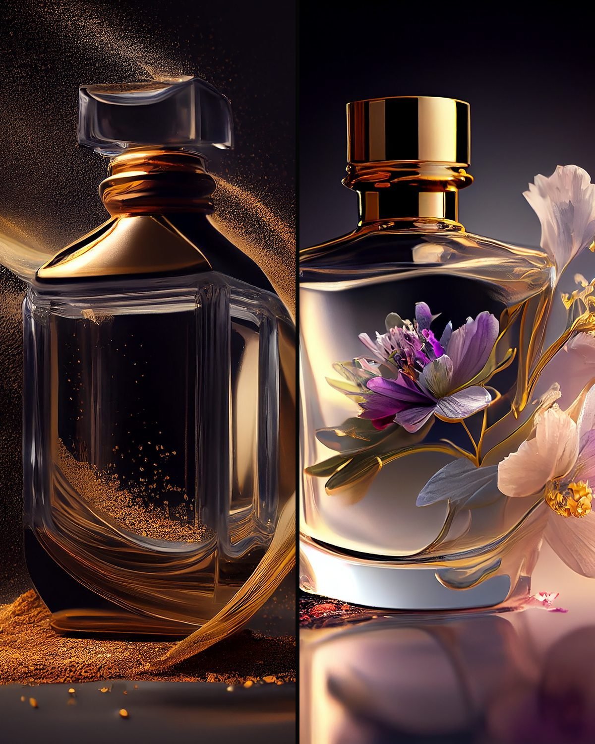 Le Duo Doré: Safran Noir and Iris Impérial
